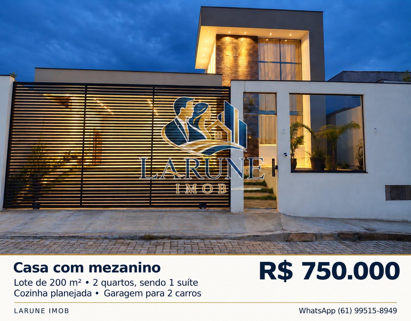 CASA COM MEZANINO EM ARNIQUEIRAS — RESIDENCIAL 110